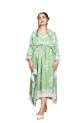 Lemon Light Chikankari Cotton Kaftan
